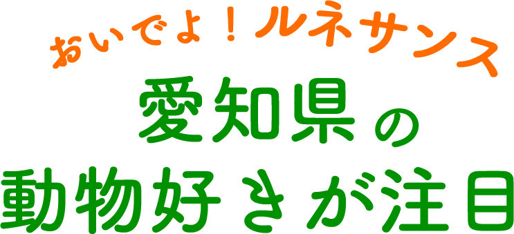 おいでよ！ルネサンス 愛知県の動物好きが注目
