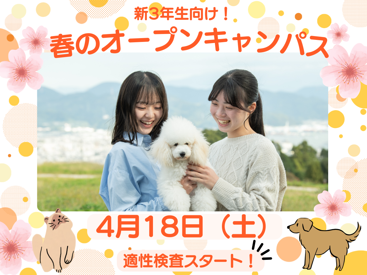 4/18 オープンキャンパス🌸適性検査開始！